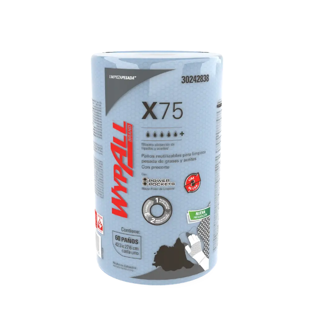 WYPALL X75 REG. POWER POCKET 1X60 (UND) 30242838